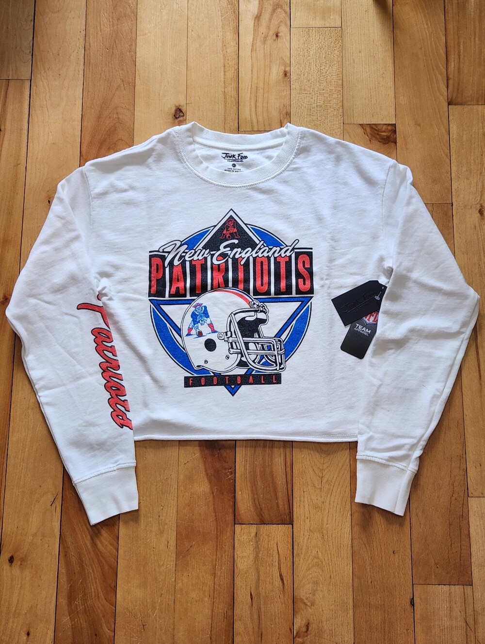 NWT Junk Food x NFL New England Patriots Cotton Sweatshirt - XS